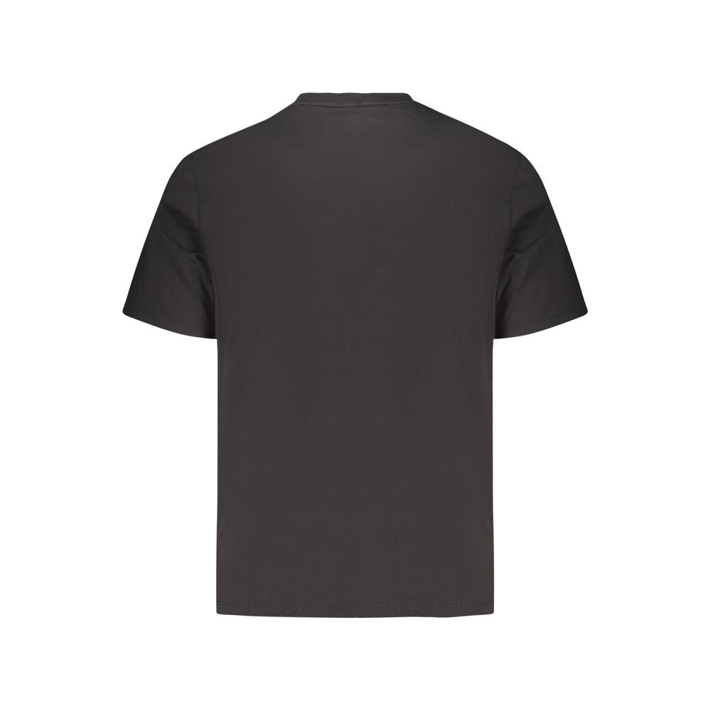 Black Cotton Men's T-Shirt - ventzia