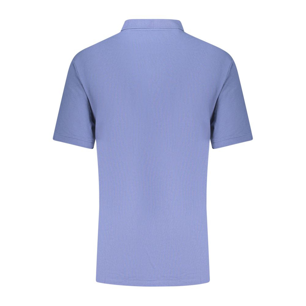 Blue Cotton Men Polo - ventzia