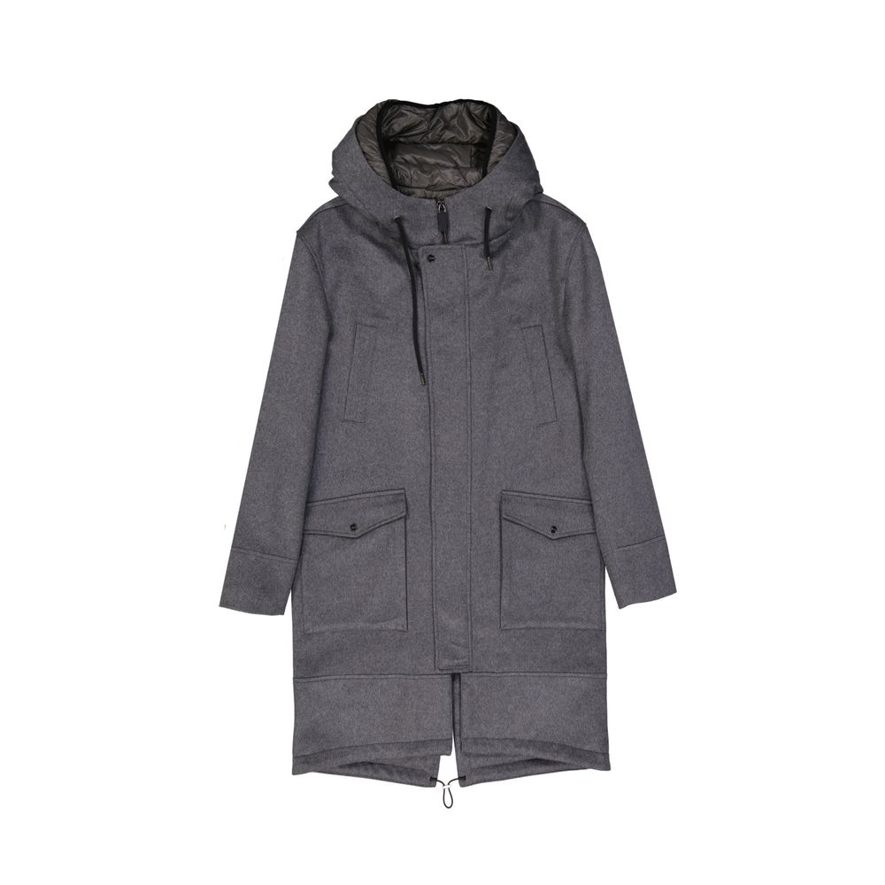 Gray Cashmere Coat - ventzia