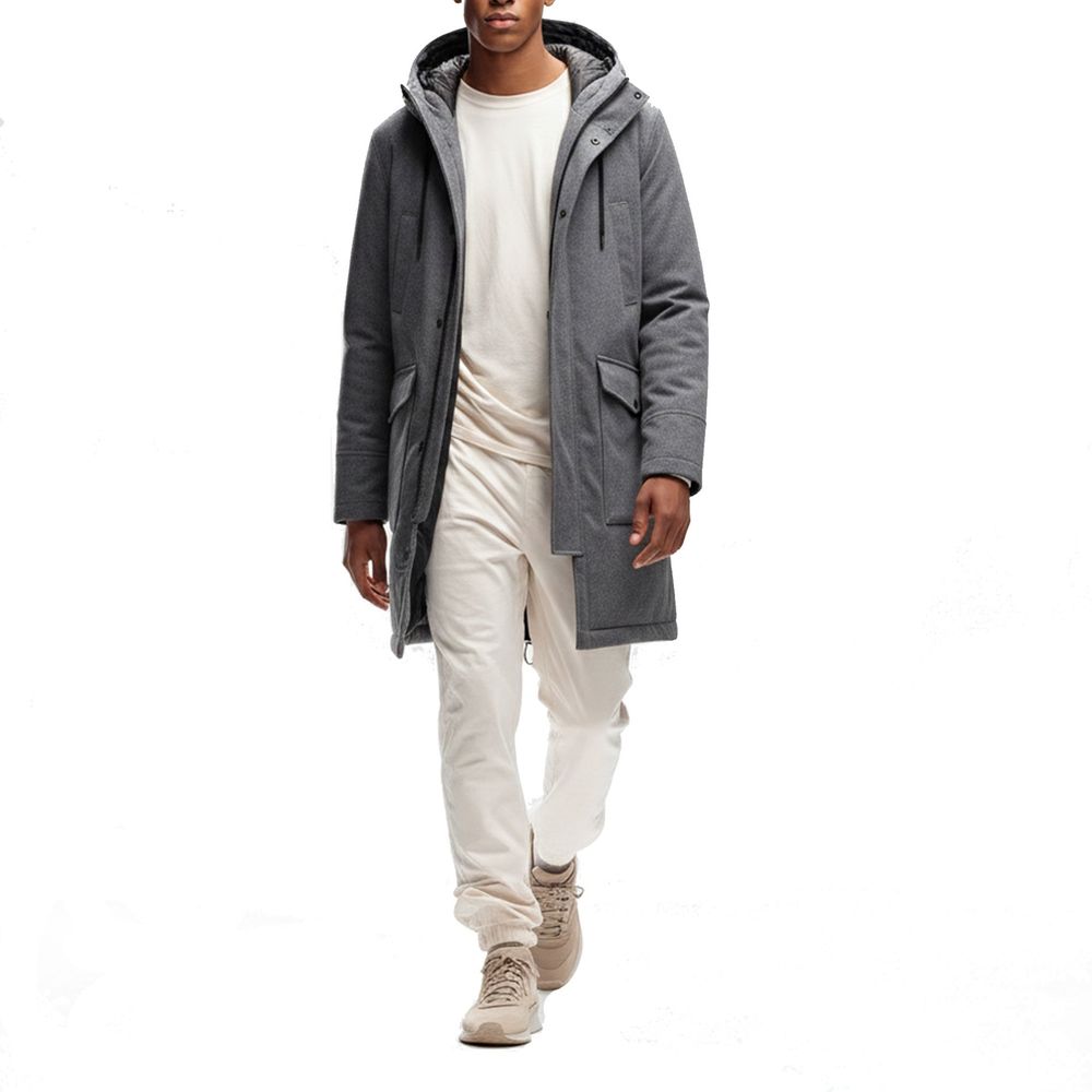 Gray Cashmere Coat - ventzia