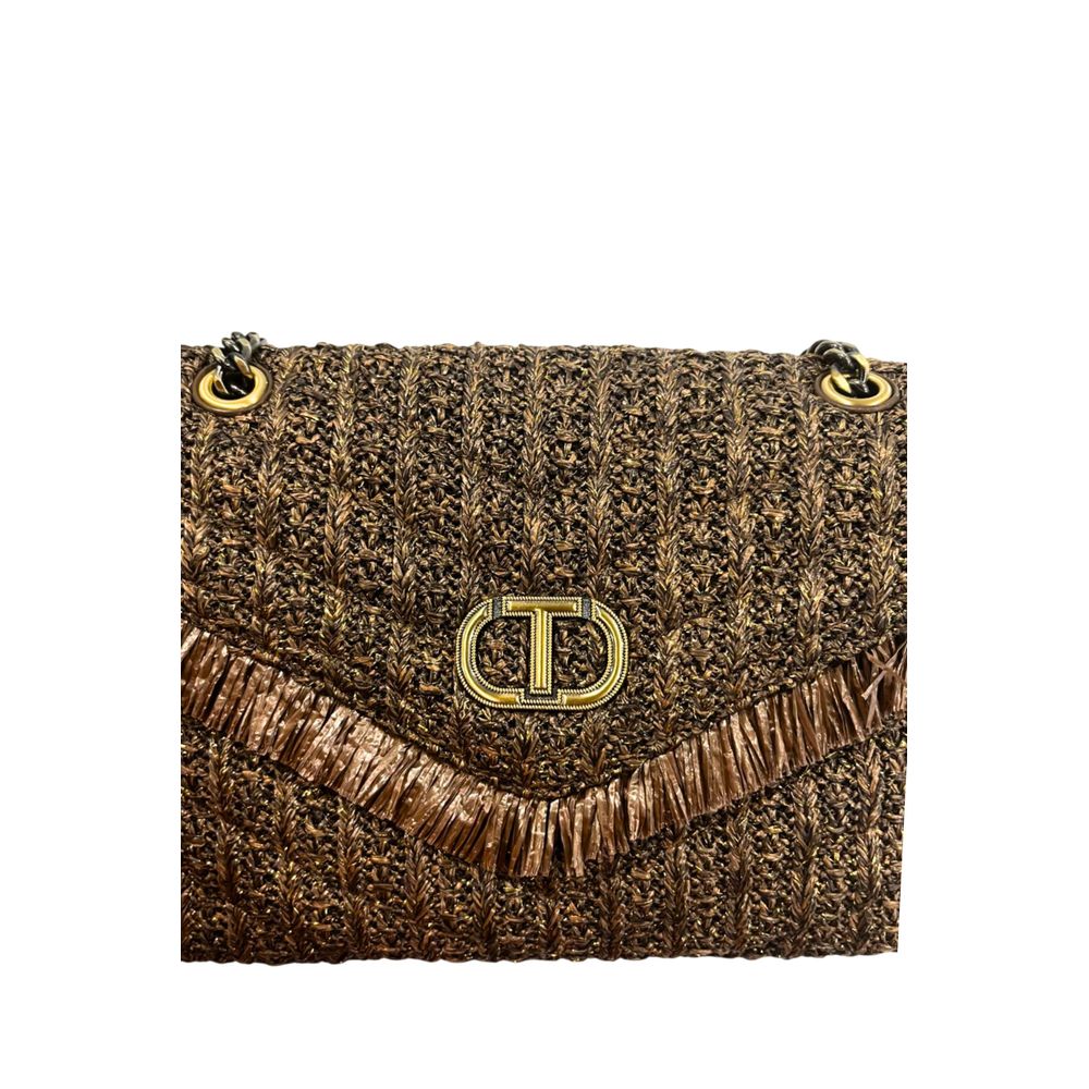 Brown Polypropylene Women Crossbody Bag - ventzia