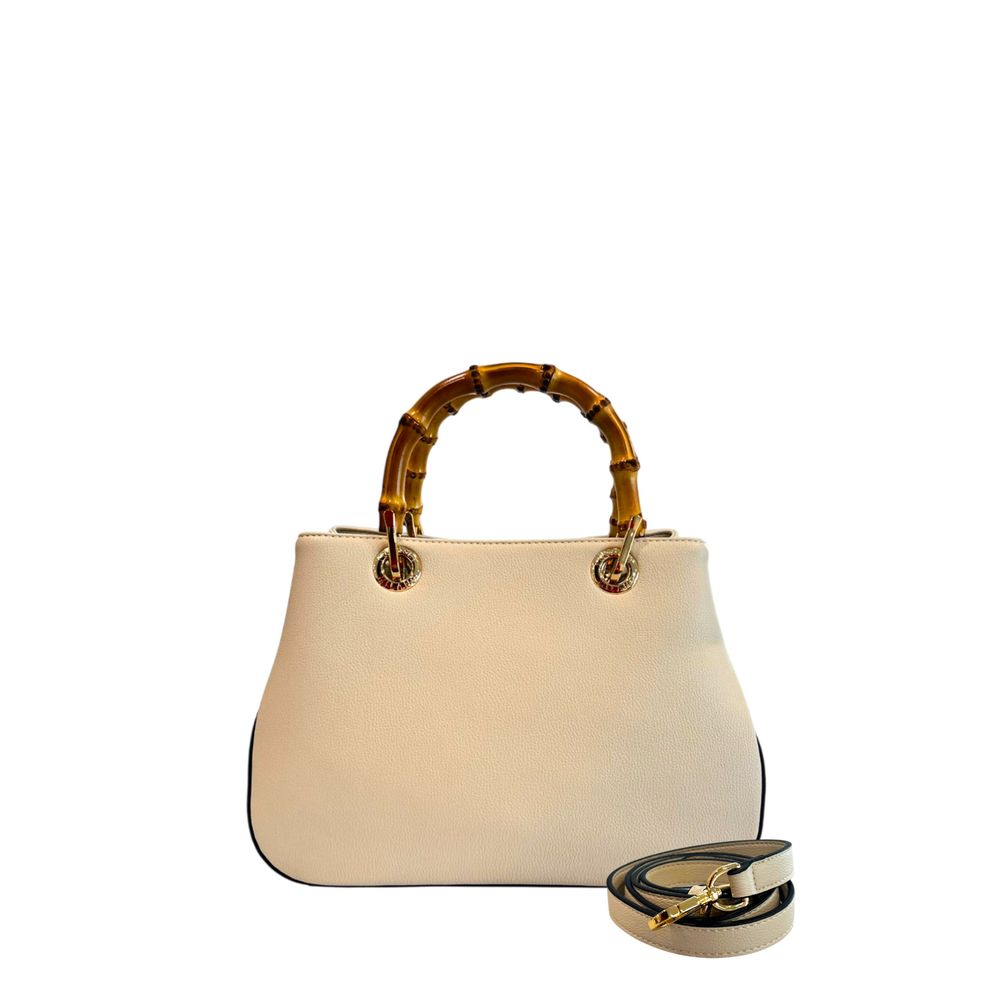 Beige PU Women Handbag - ventzia