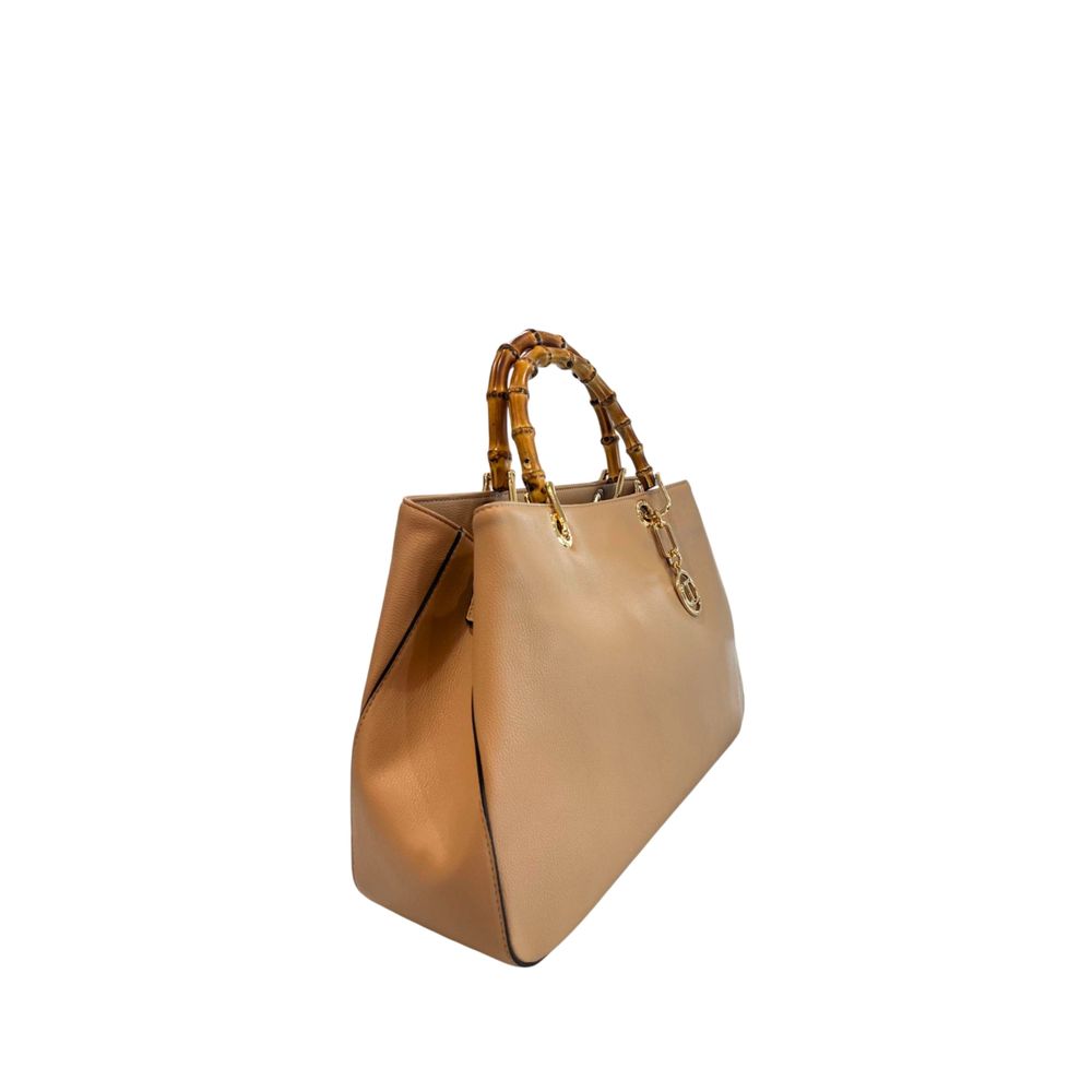 Brown PU Women Handbag - ventzia