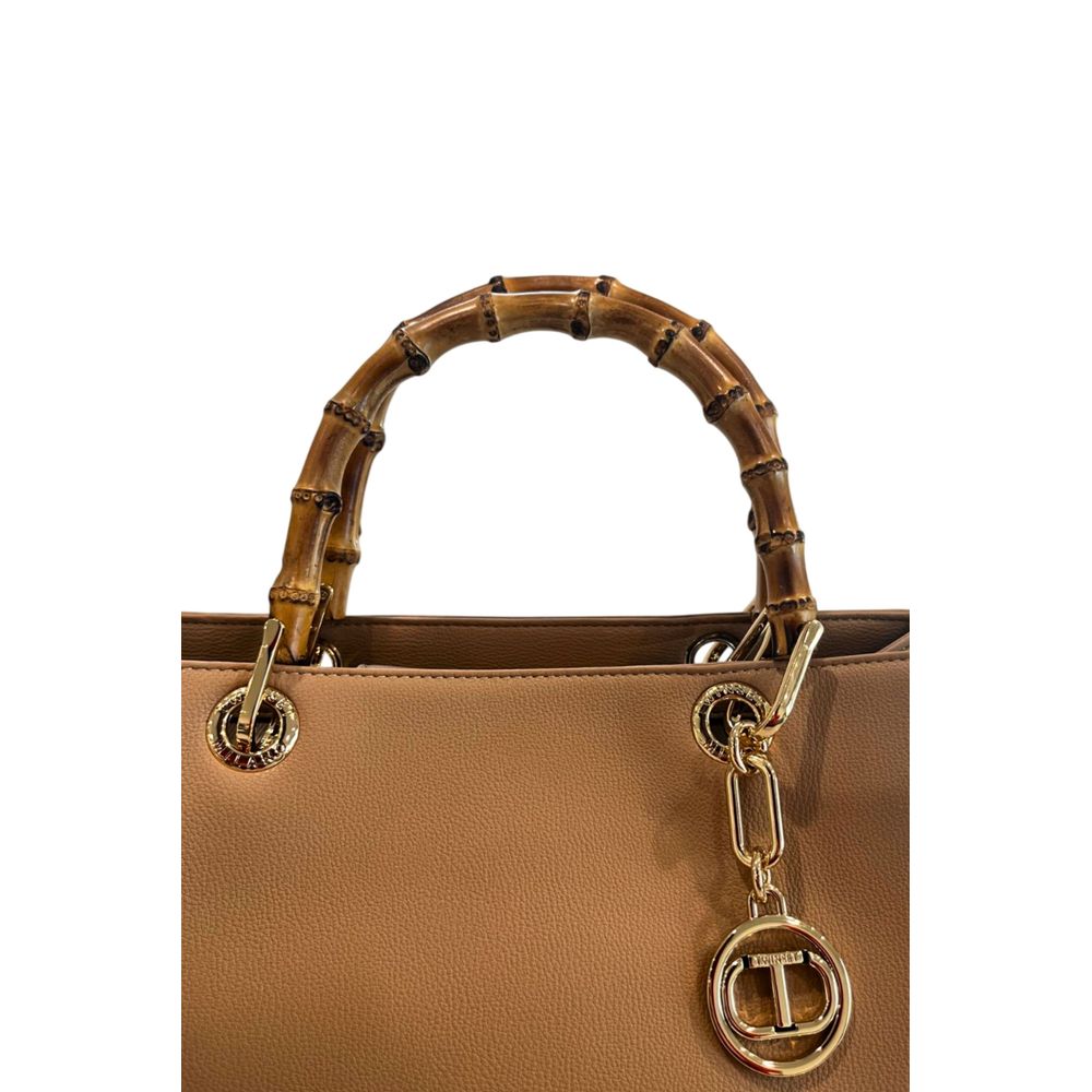 Brown PU Women Handbag - ventzia