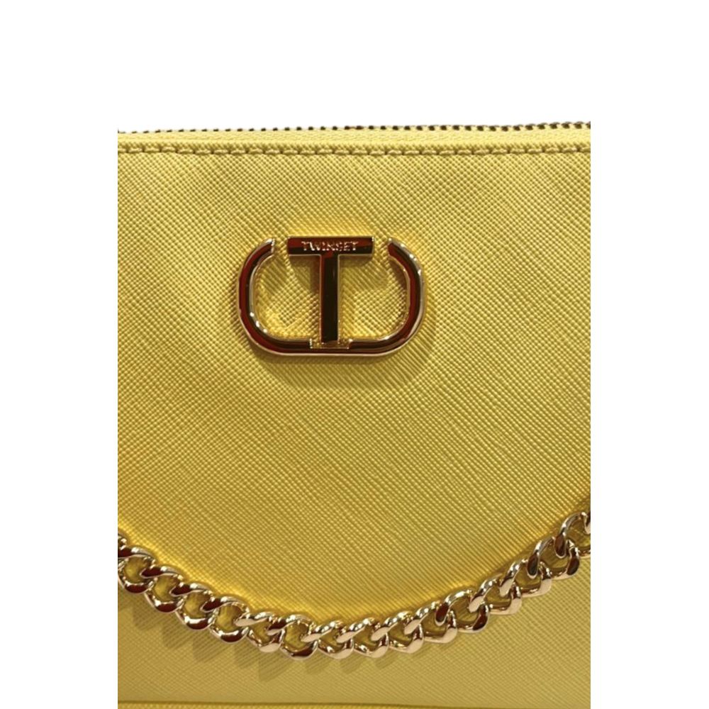 Yellow PU Women Shoulder Bag - ventzia