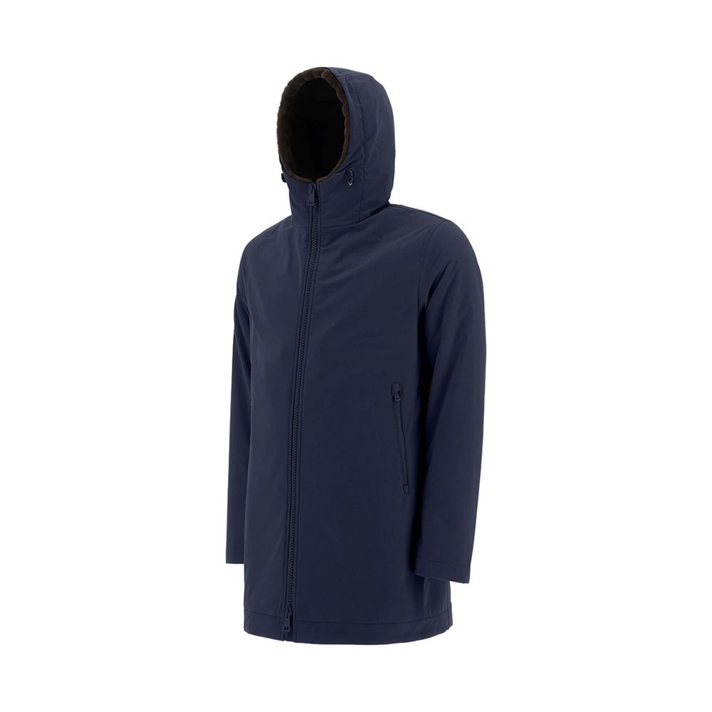 Blue Polyamide Coat - ventzia