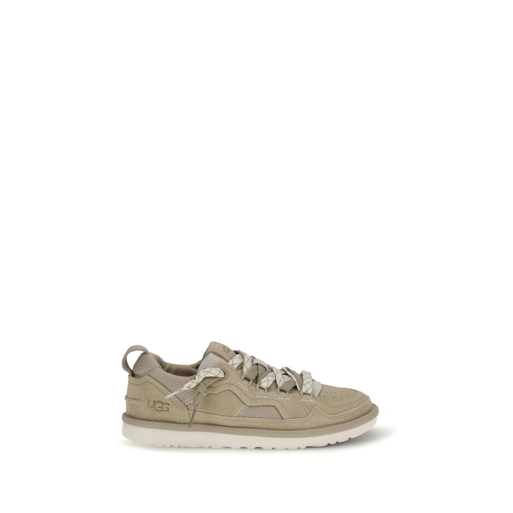Beige Calf Leather Bos Taurus Sneakers - ventzia