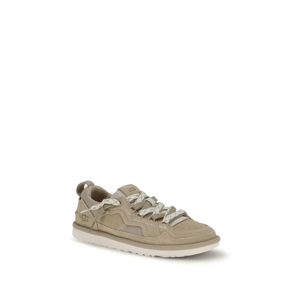 Beige Calf Leather Bos Taurus Sneakers - ventzia