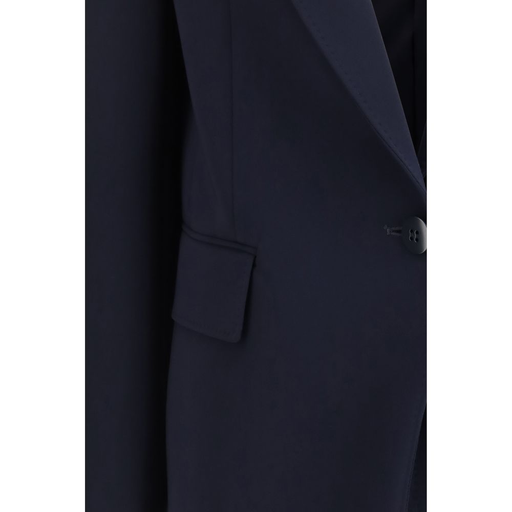 Blue Triacetate Blazer - ventzia