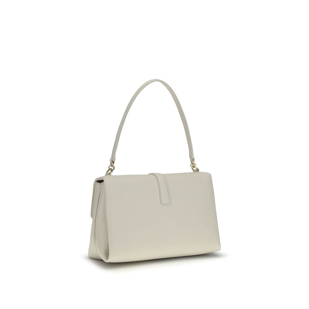 White Calf Leather Bos Taurus Shoulder Bag - ventzia