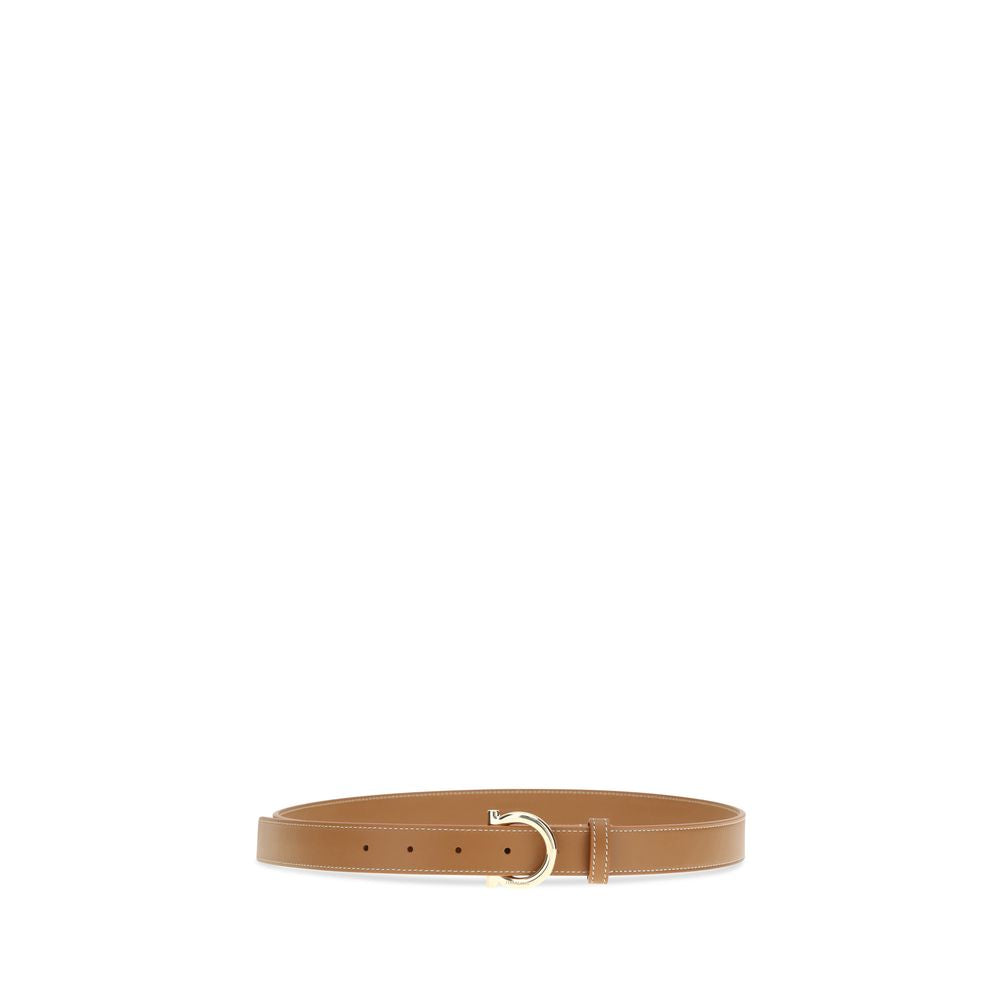 Beige Calf Leather Bos Taurus Regular Belt - ventzia