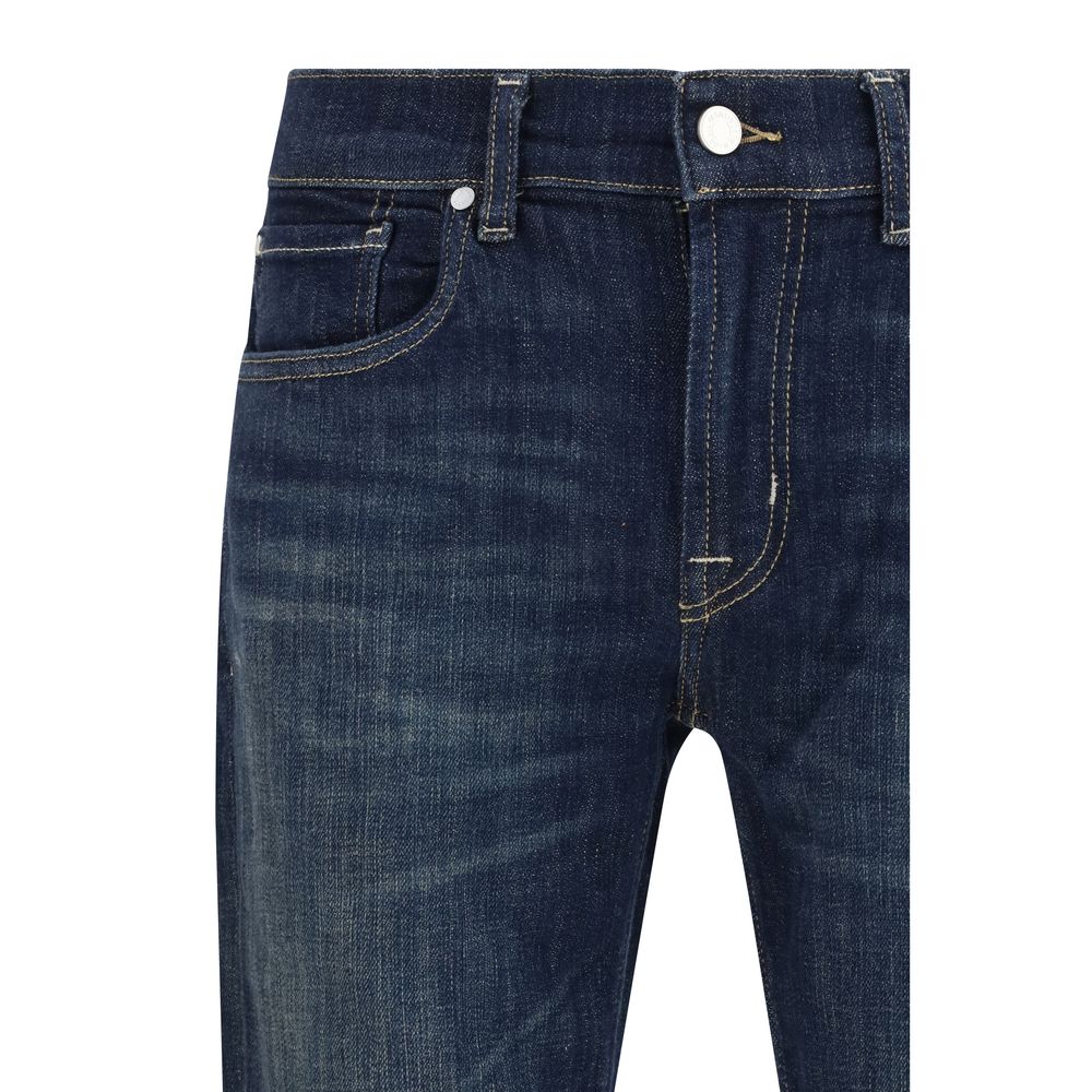 Black Cotton Flared Jeans - ventzia