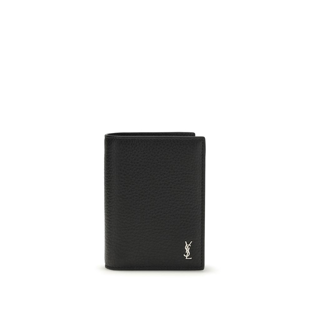 Black Calf Leather Bos Taurus Wallet - ventzia
