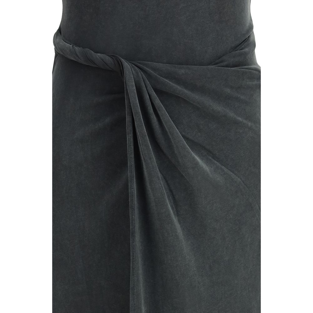 Gray Modal Casual Dress - ventzia