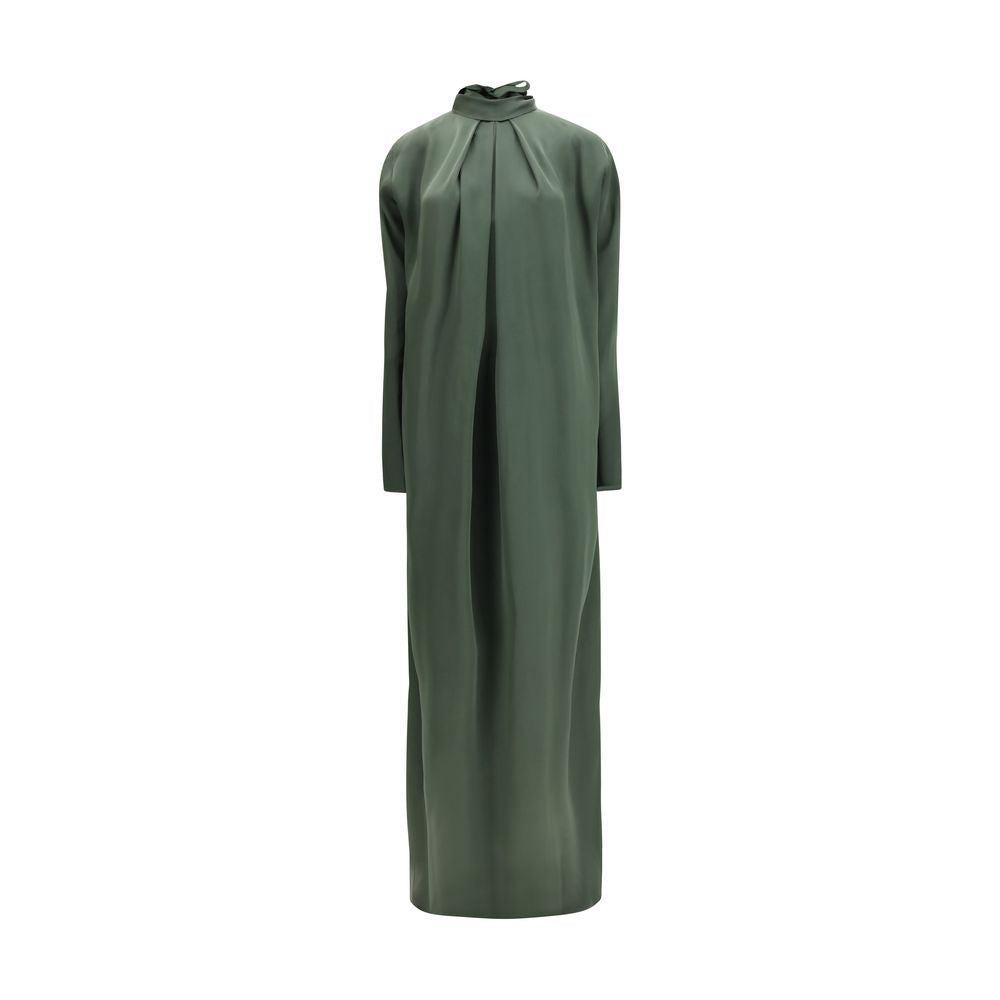 Bicolor Silk Casual Dress - ventzia
