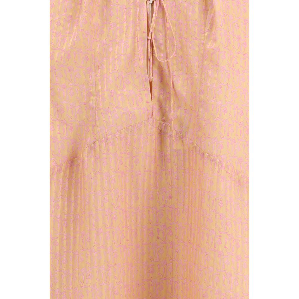 Multicolor Silk Casual Dress - ventzia