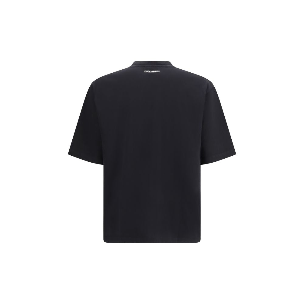 Black Cotton T-Shirt - ventzia