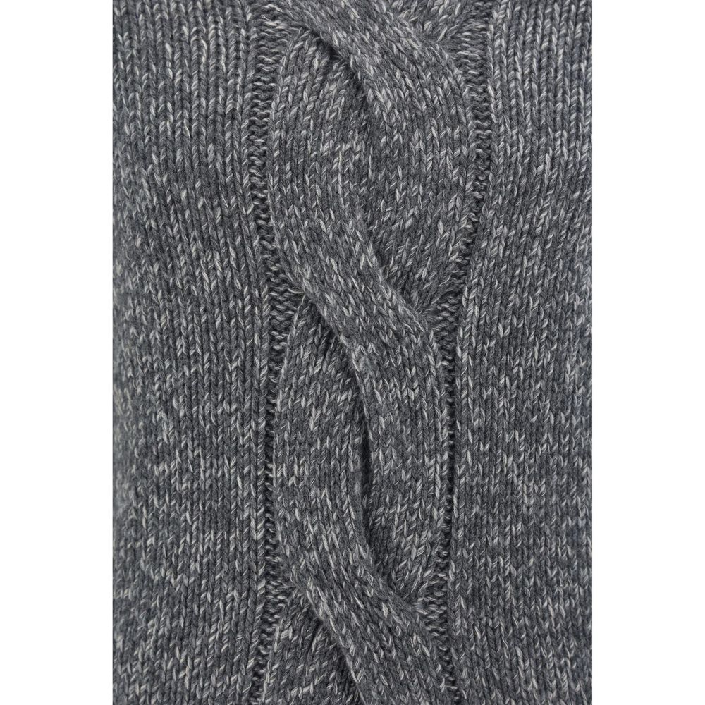 Gray Cashmere Sweater - ventzia