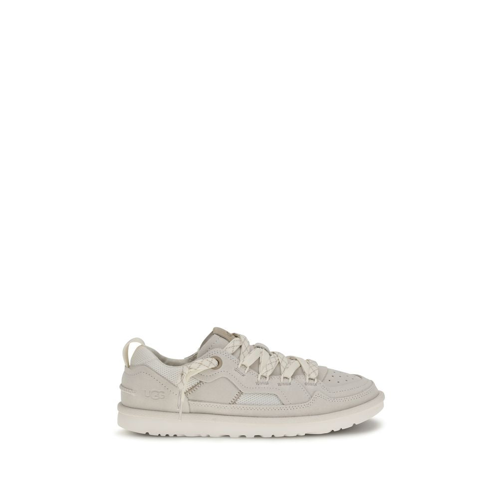 Gray Calf Leather Bos Taurus Low Top Sneakers - ventzia