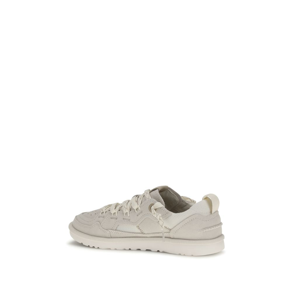 Gray Calf Leather Bos Taurus Low Top Sneakers - ventzia