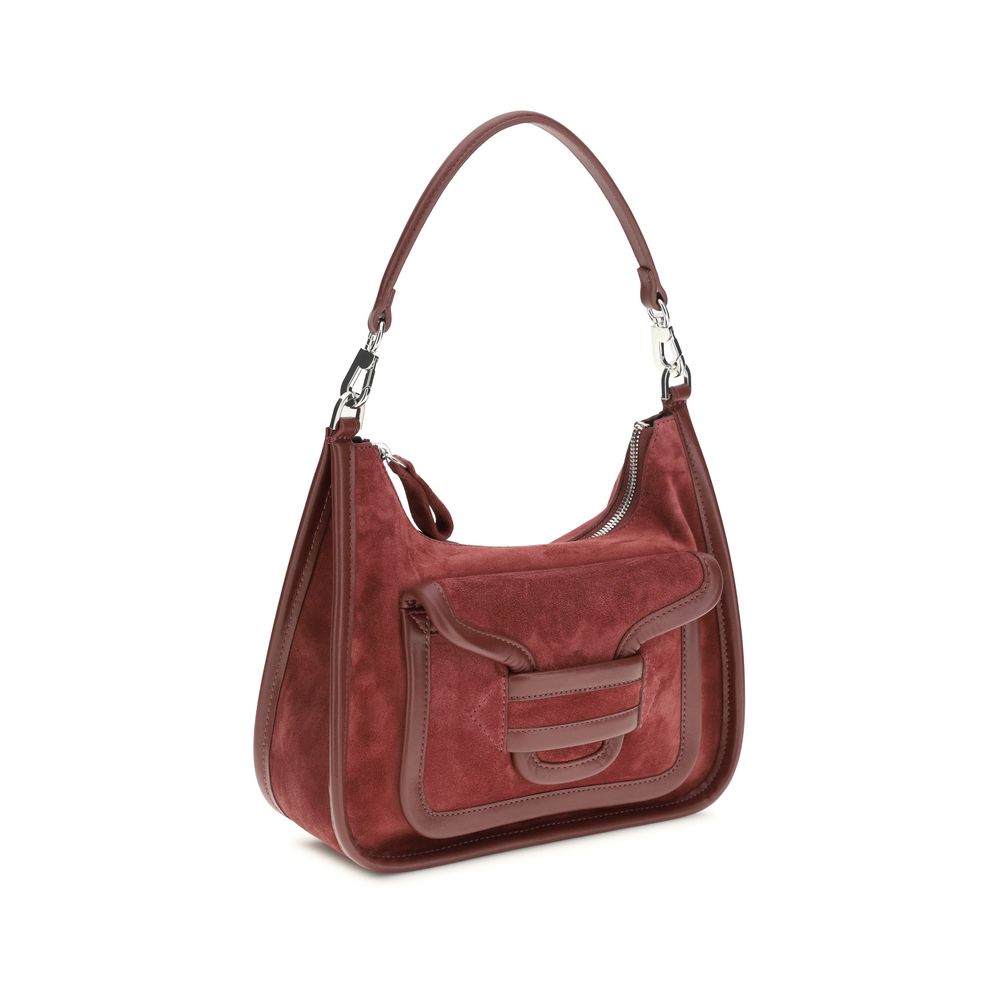 Bordeaux Calf Leather Bos Taurus Shoulder Bag - ventzia