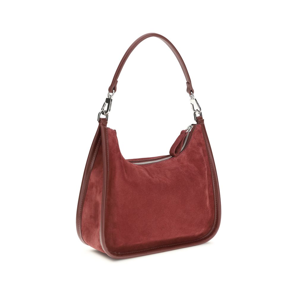 Bordeaux Calf Leather Bos Taurus Shoulder Bag - ventzia
