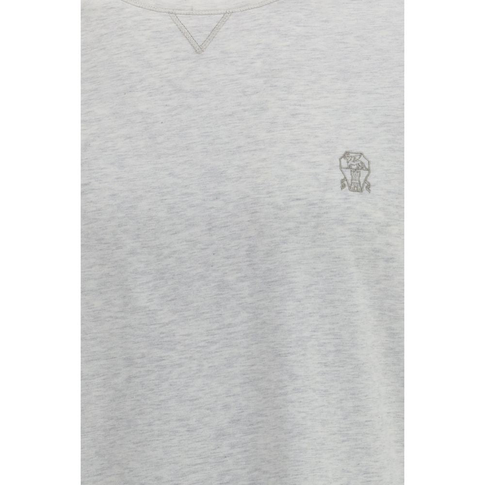Gray Cotton T-Shirt - ventzia