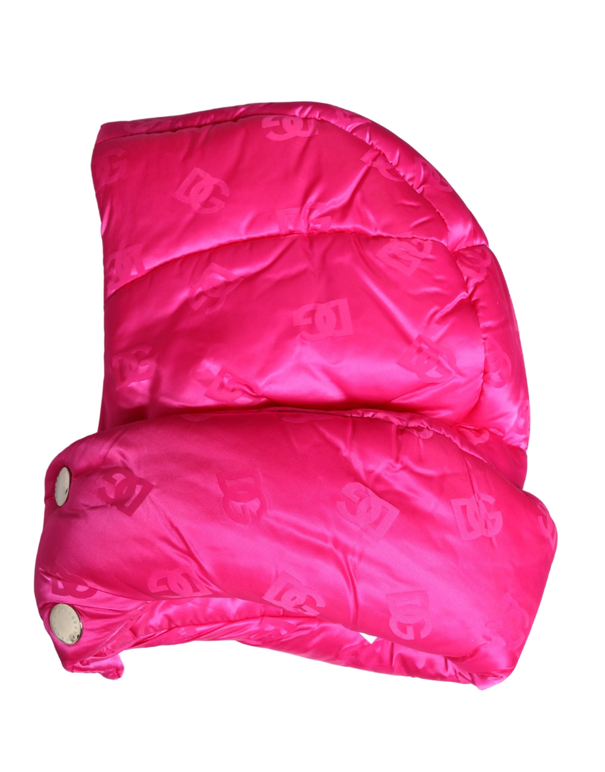 Men Pink Logo Print Whole Head Wrap Capello Hat - ventzia