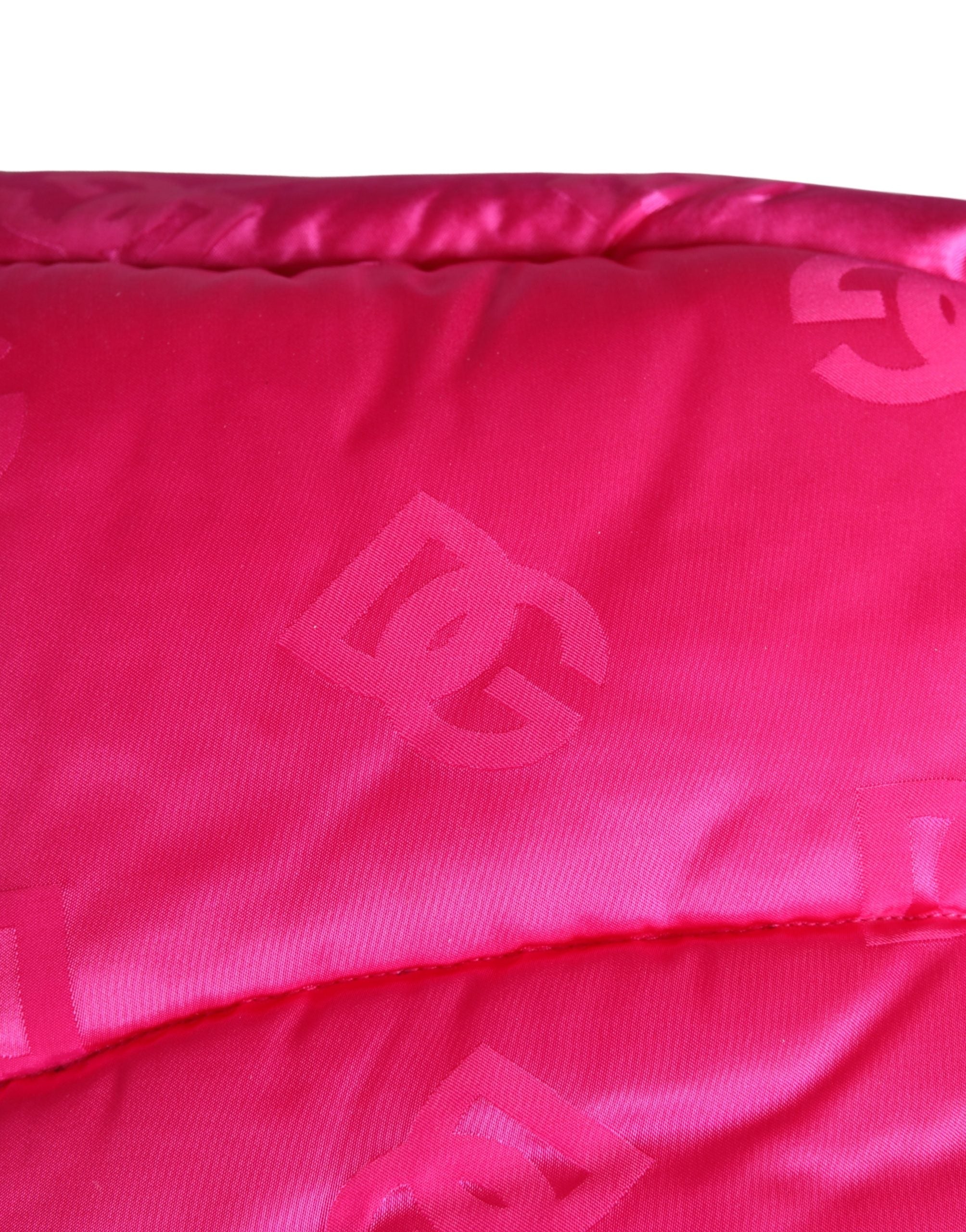 Men Pink Logo Print Whole Head Wrap Capello Hat - ventzia
