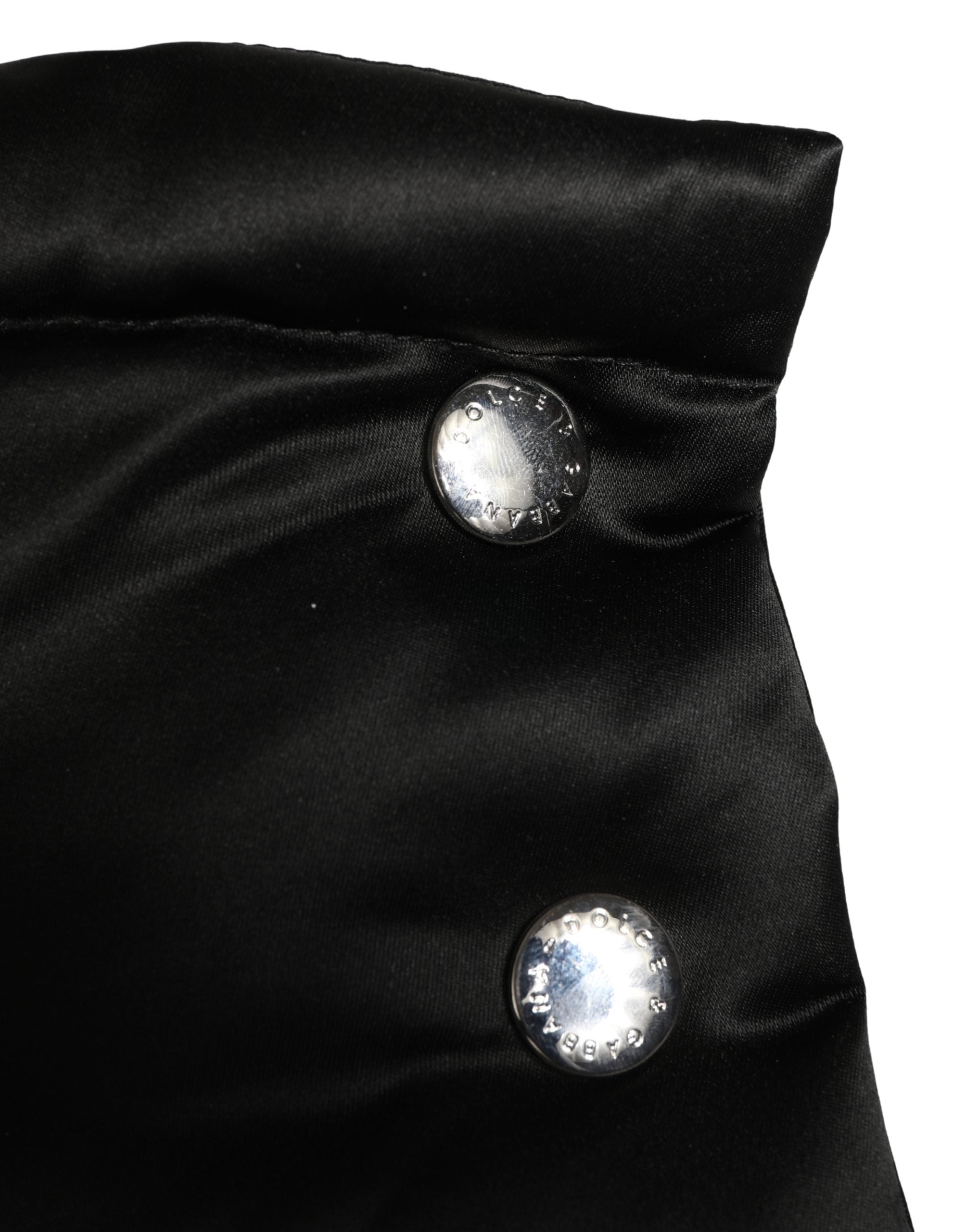 Black Polyester Whole Head Wrap Capello Hat - ventzia