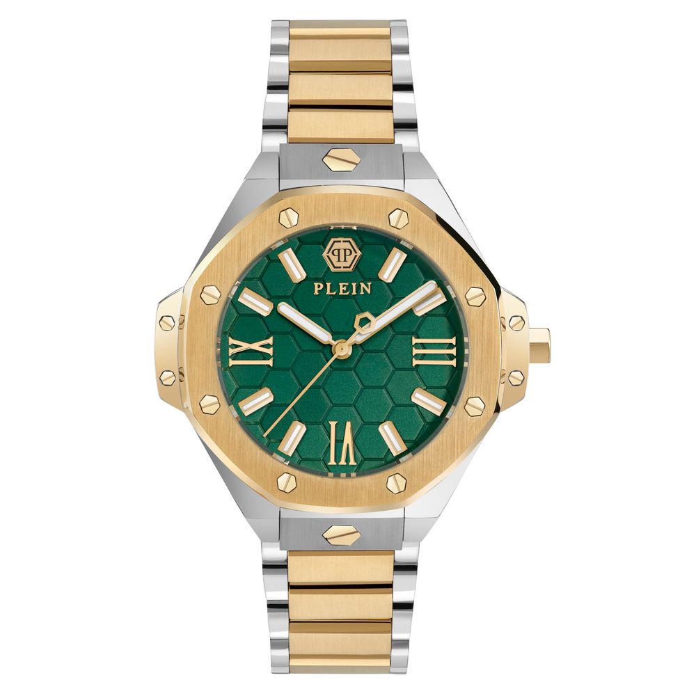 Gold Stainless Steel Dress Watch - ventzia