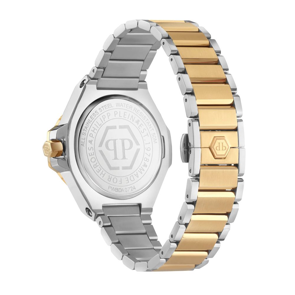 Gold Stainless Steel Dress Watch - ventzia