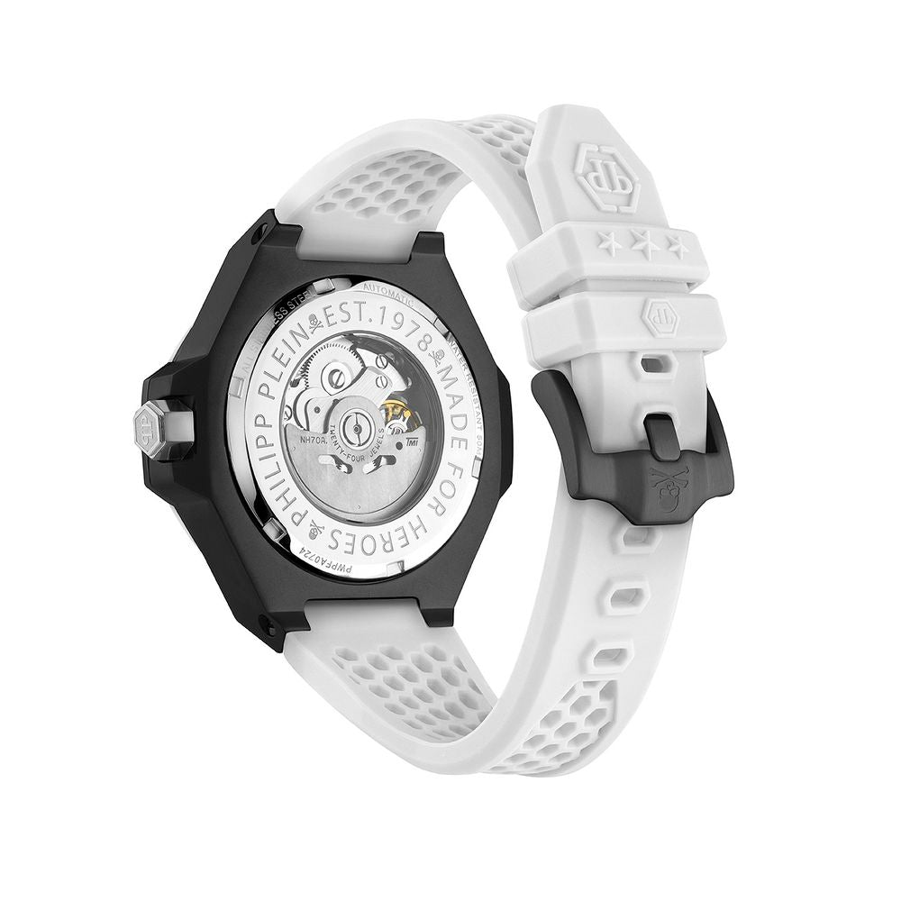 White Synthetic Sport Watch - ventzia