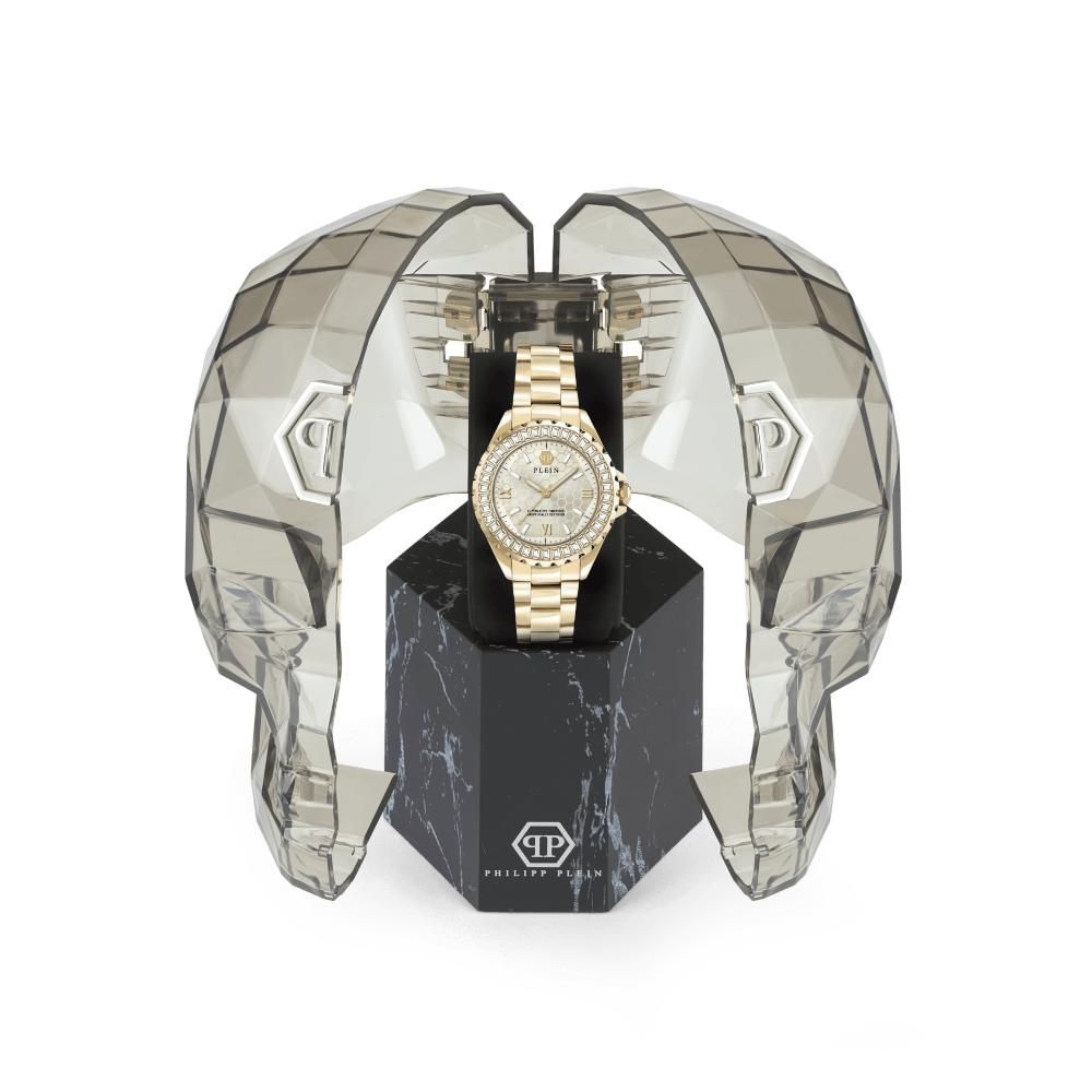 Gold Stainless Steel Dress Watch - ventzia