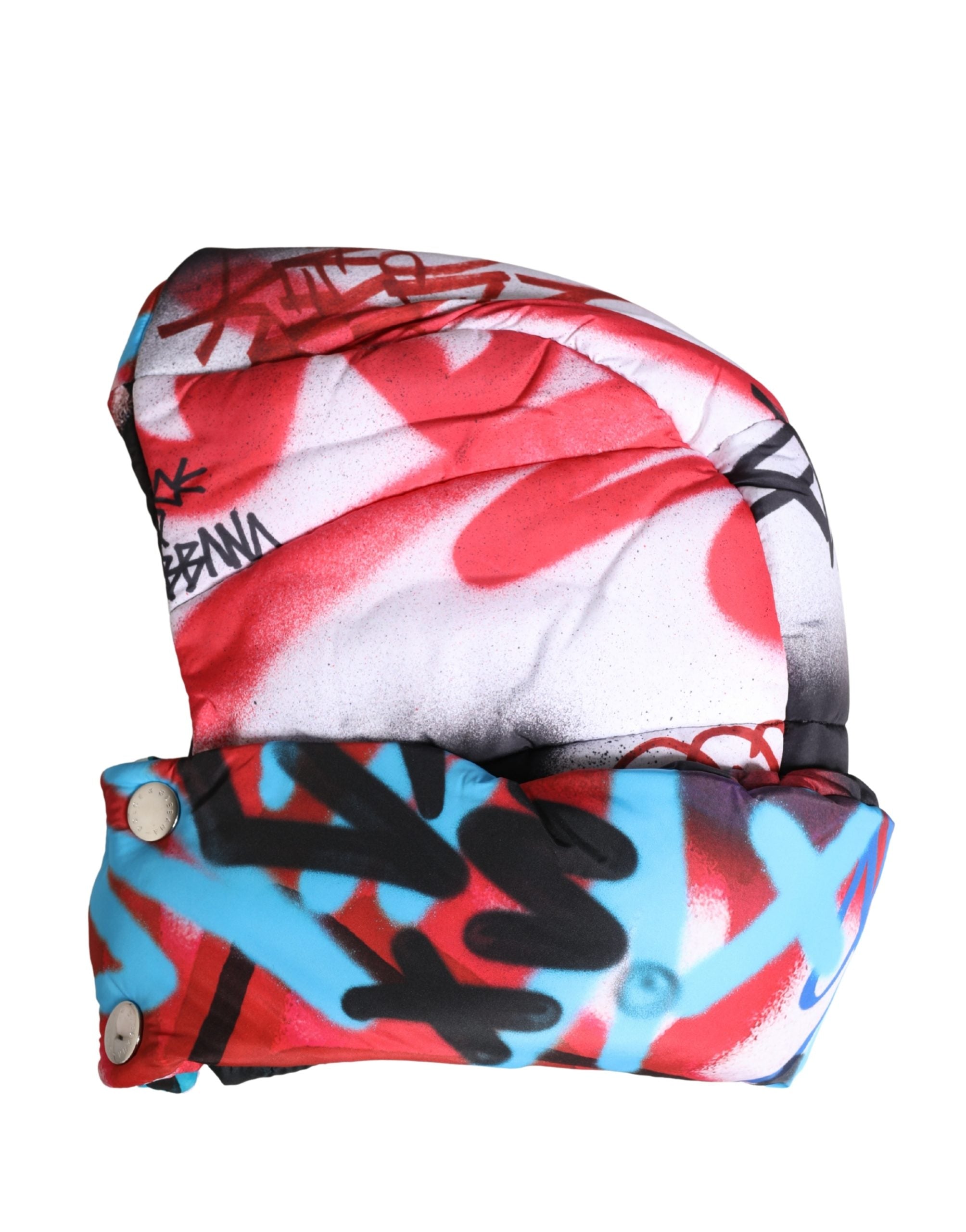 Multicolor Graffiti Whole Head Wrap Capello Hat - ventzia