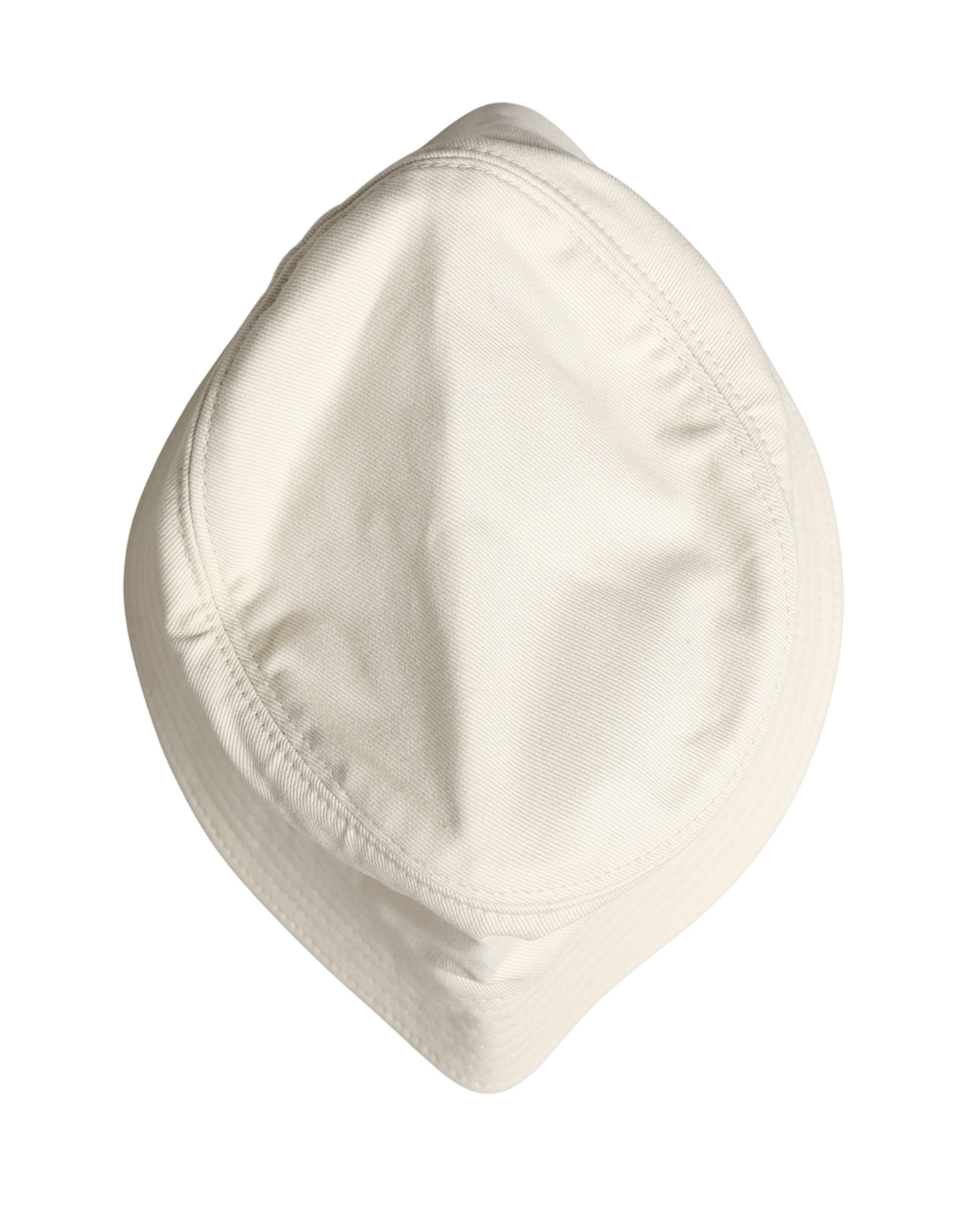 Men White Cotton Bucket Fisherman Capello Hat - ventzia