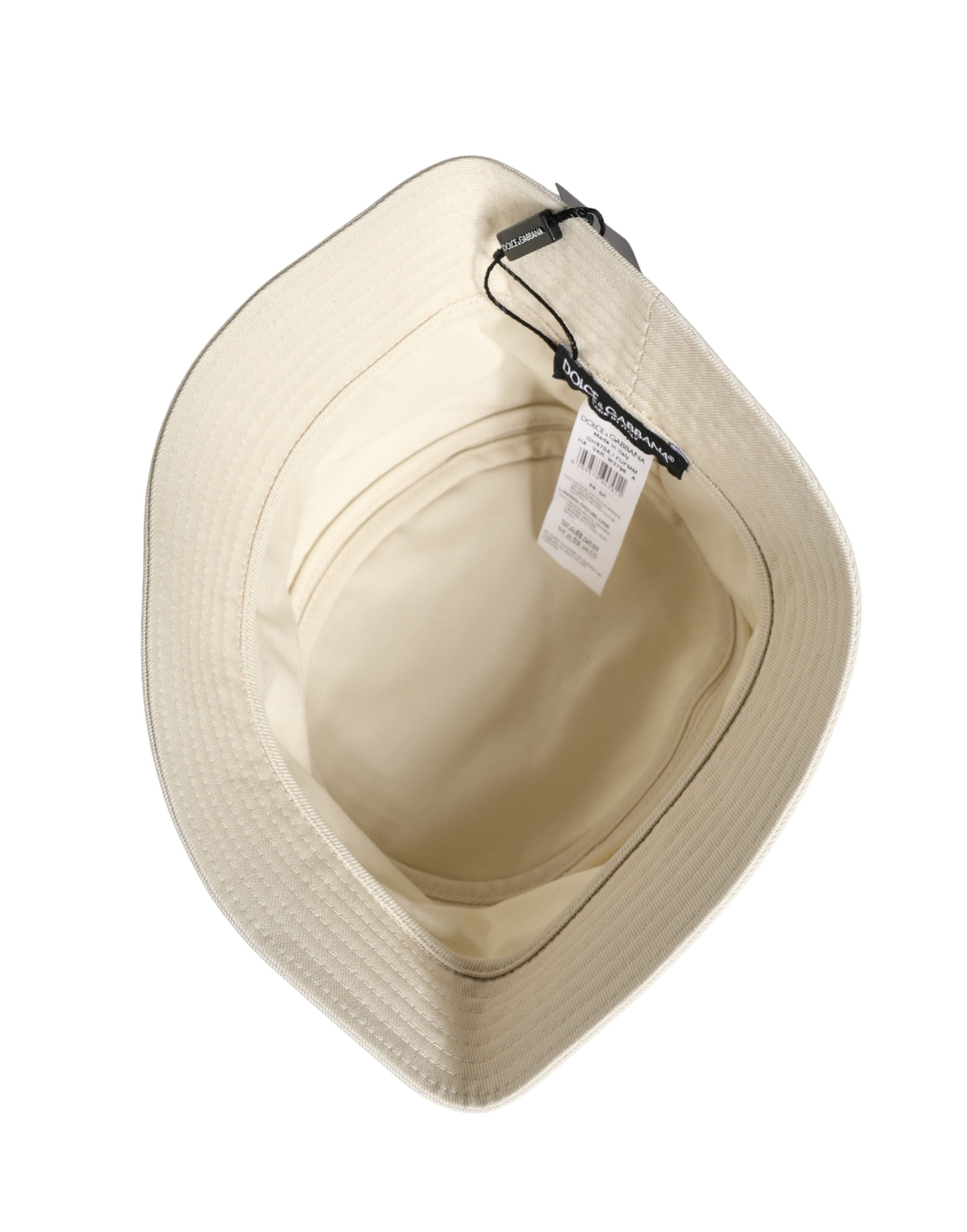Men White Cotton Bucket Fisherman Capello Hat - ventzia