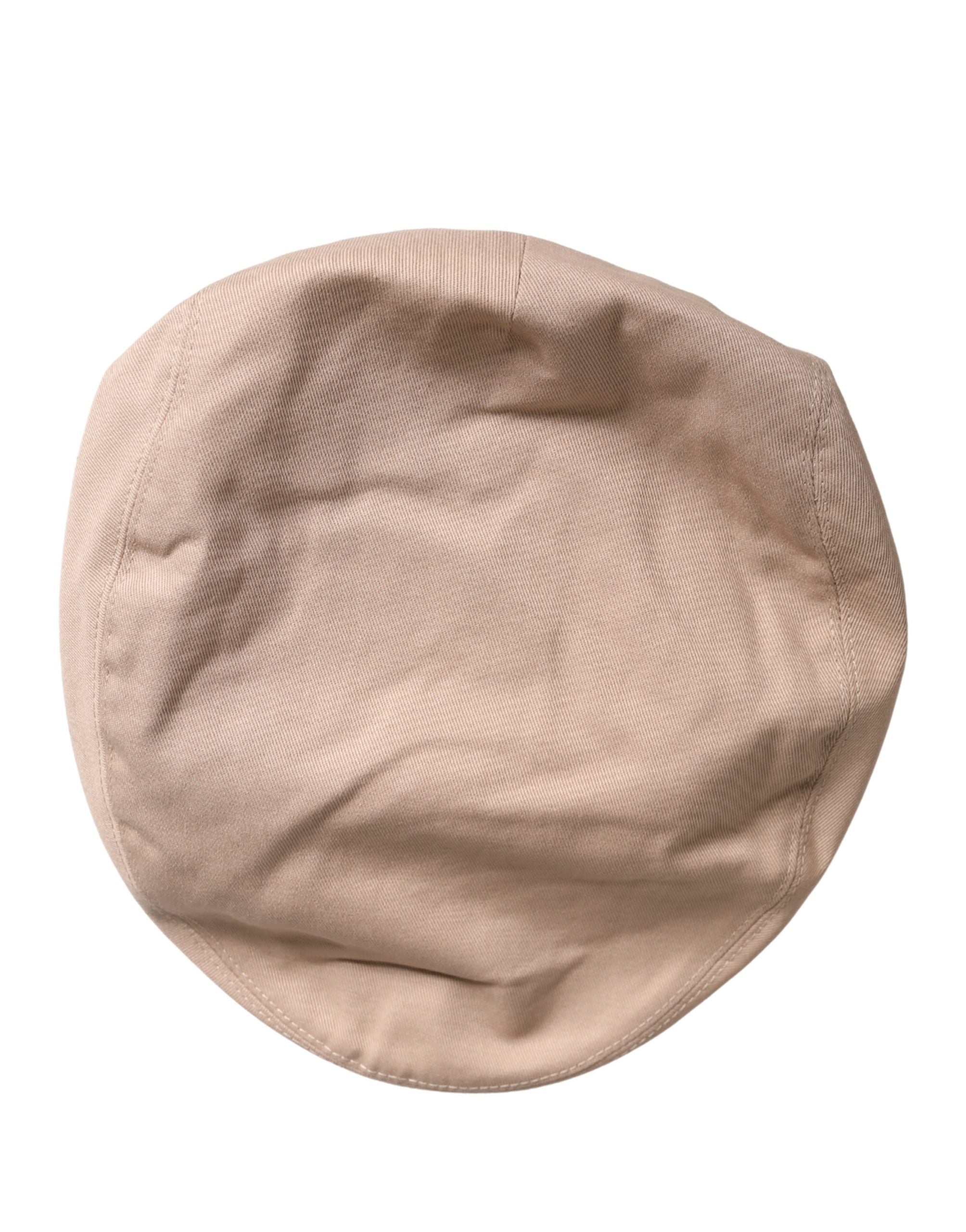 Men Beige Cotton Newsboy Cloth Capello Hat - ventzia