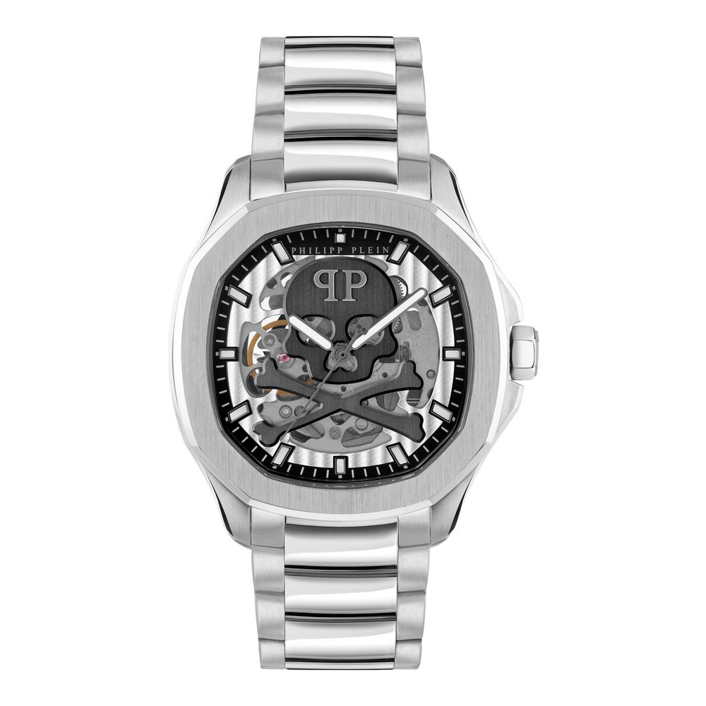 Gray Stainless Steel Dress Watch - ventzia