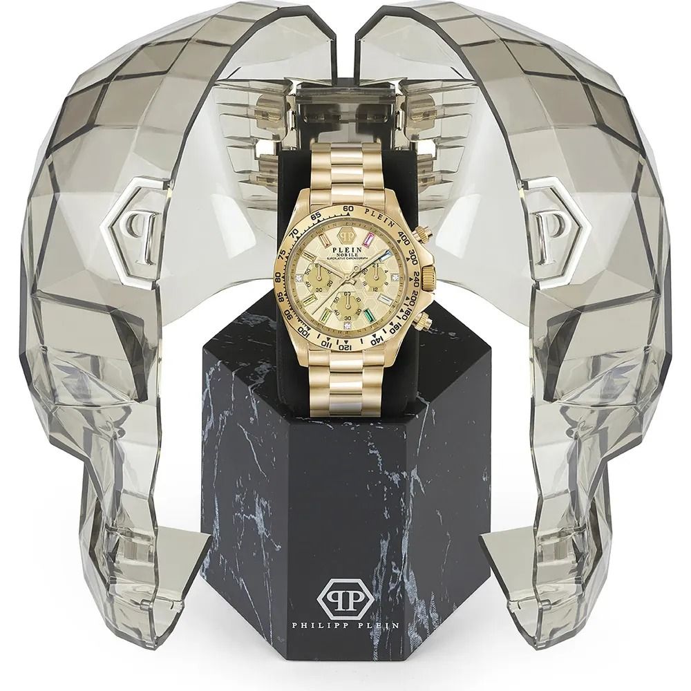 Gold Stainless Steel Dress Watch - ventzia