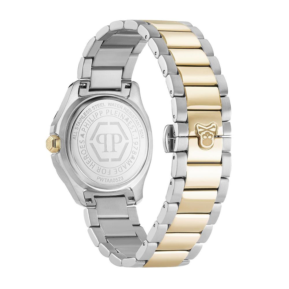 Gold Stainless Steel Dress Watch - ventzia