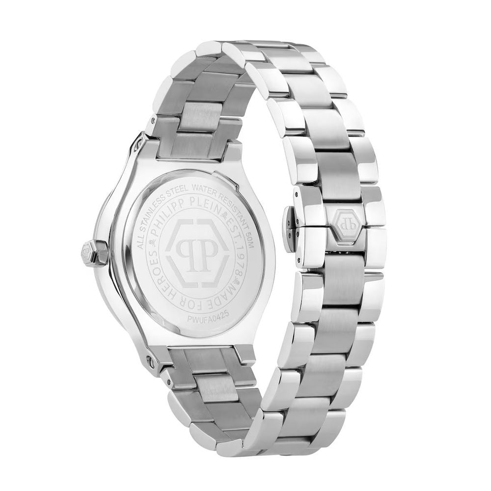 Gray Stainless Steel Dress Watch - ventzia