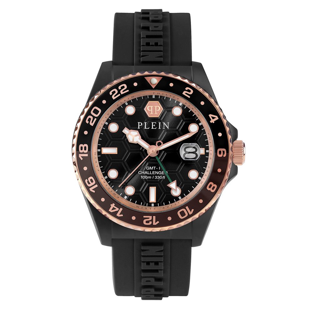 Black Synthetic Sport Watch - ventzia