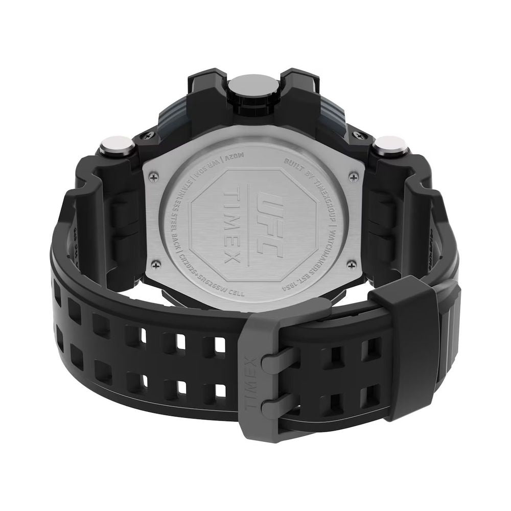 Black Rubber Digital Watch - ventzia