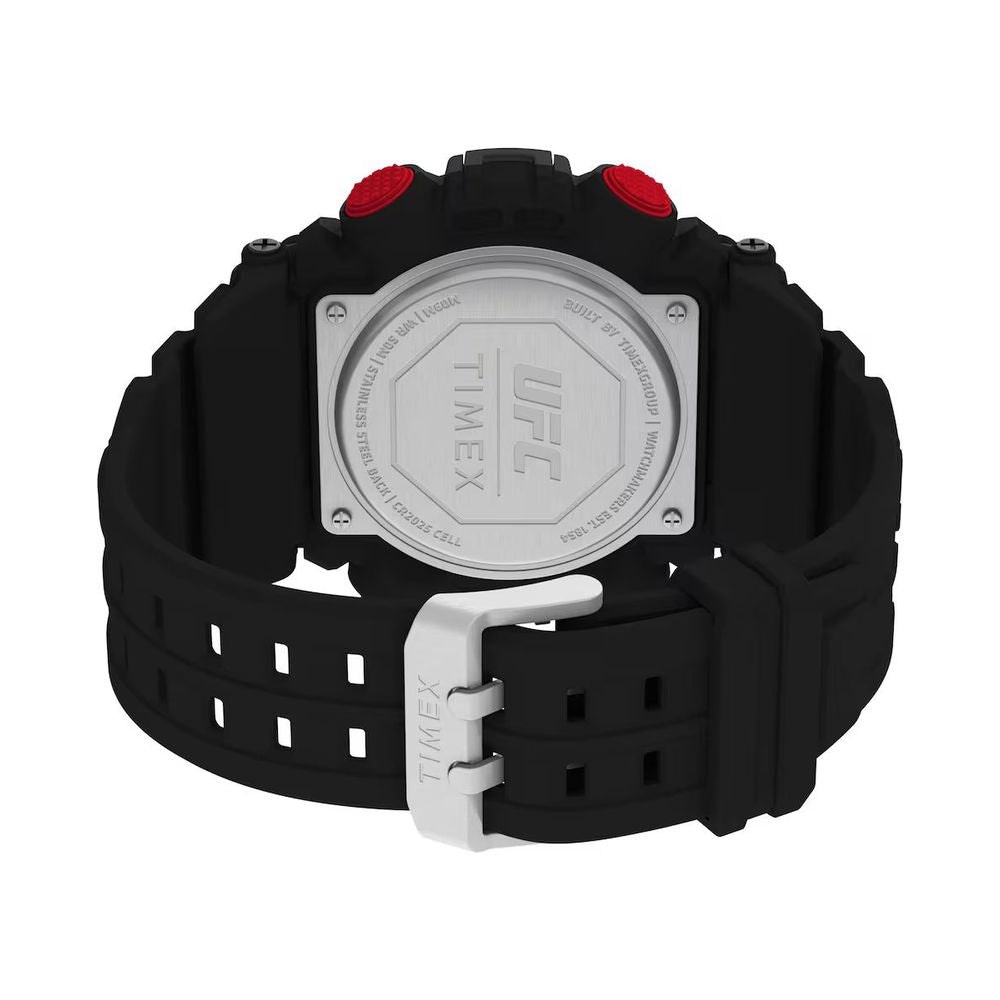 Black Rubber Sport Watch - ventzia
