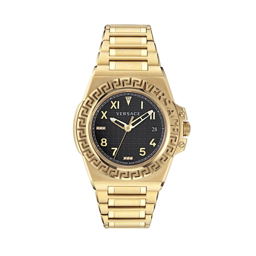 Gold Stainless Steel Dress Watch - ventzia