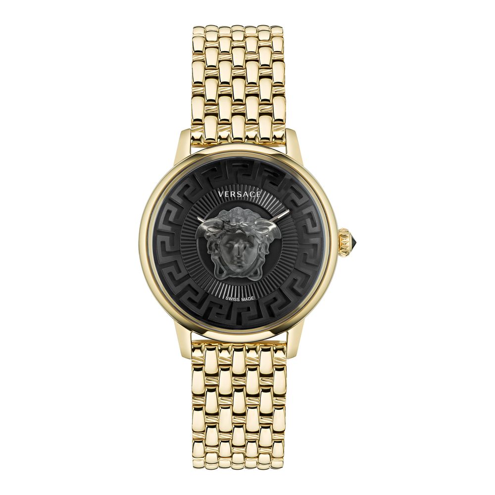 Gold Stainless Steel Dress Watch - ventzia