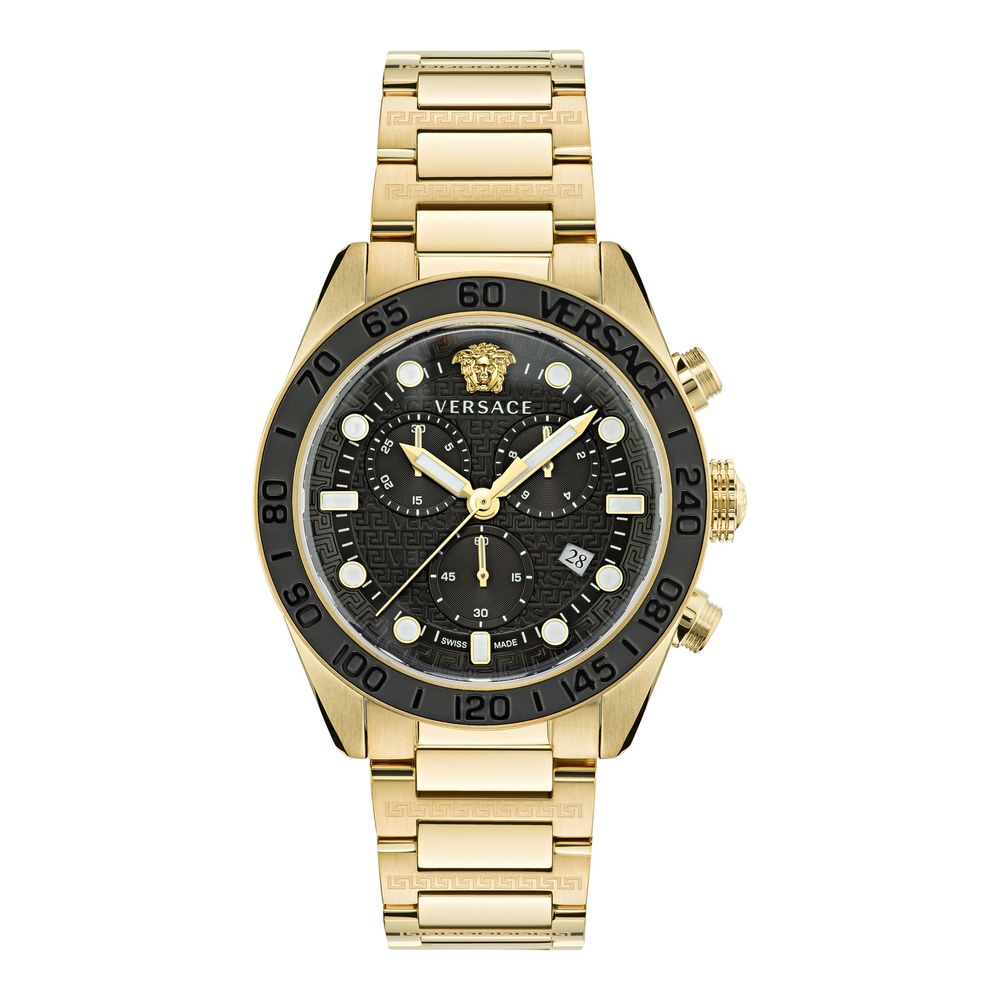 Gold Stainless Steel Dress Watch - ventzia