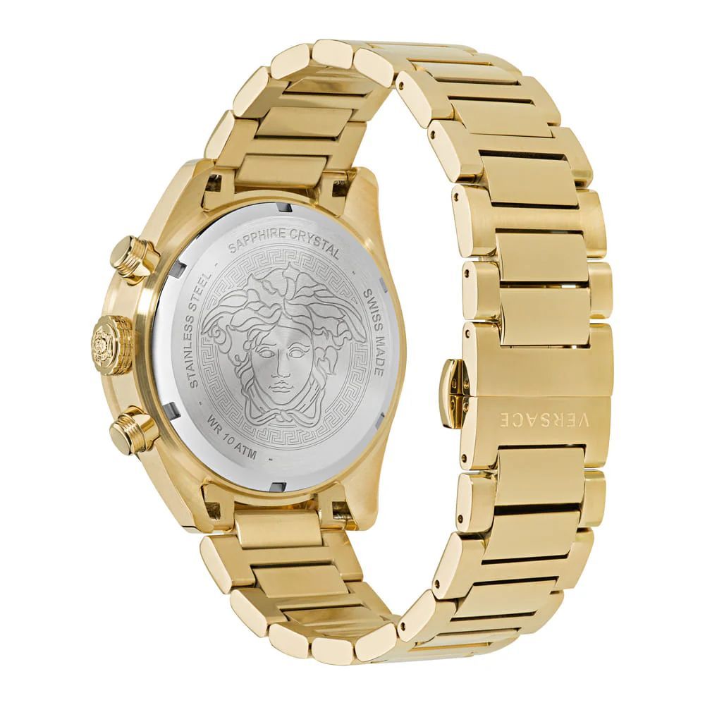Gold Stainless Steel Dress Watch - ventzia