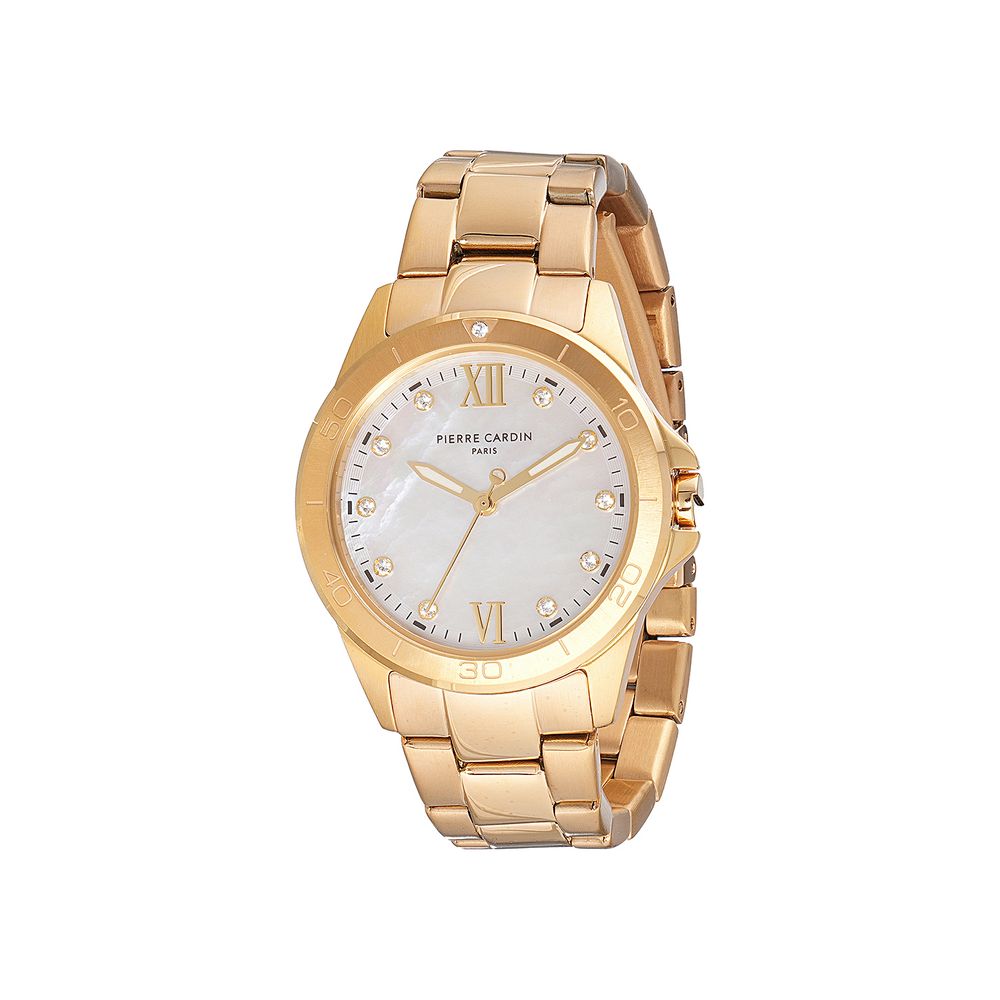Gold Stainless Steel Dress Watch - ventzia